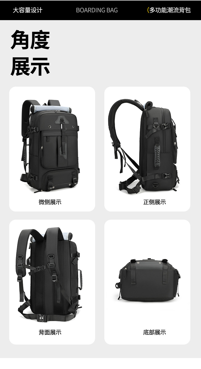 New super large capacity male outdoor expandable travel cabin size backpack travel large luggage bag