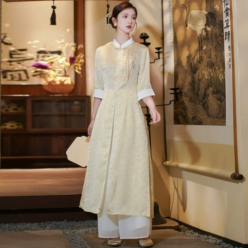 2025 летний новый ретро китайский стиль улучшенный чай дзен