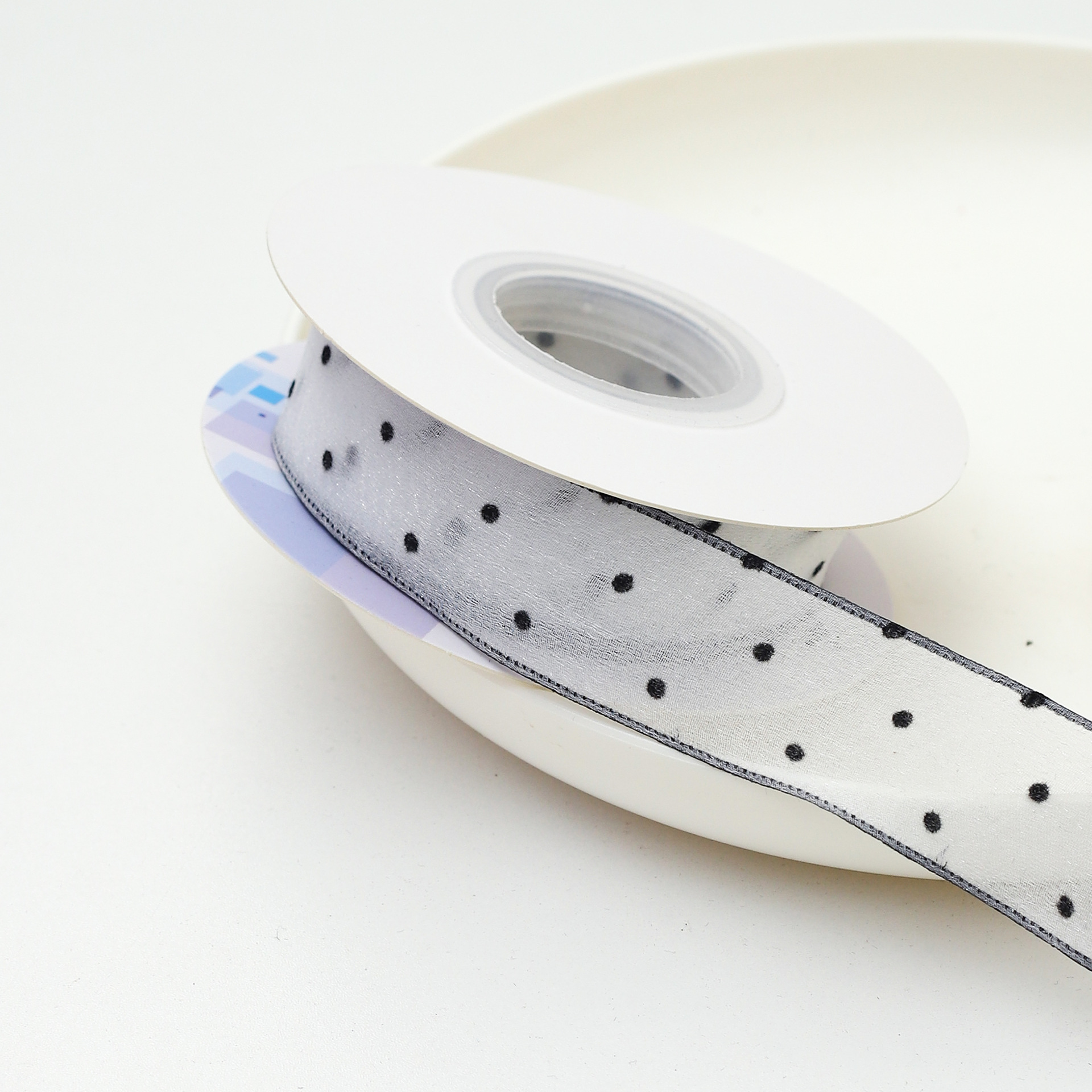 Siete colores, primavera, punto, malla, cinta, ramo, embalaje, hilo, flores, flores, cinta, material de bricolaje hecho a mano, embalaje