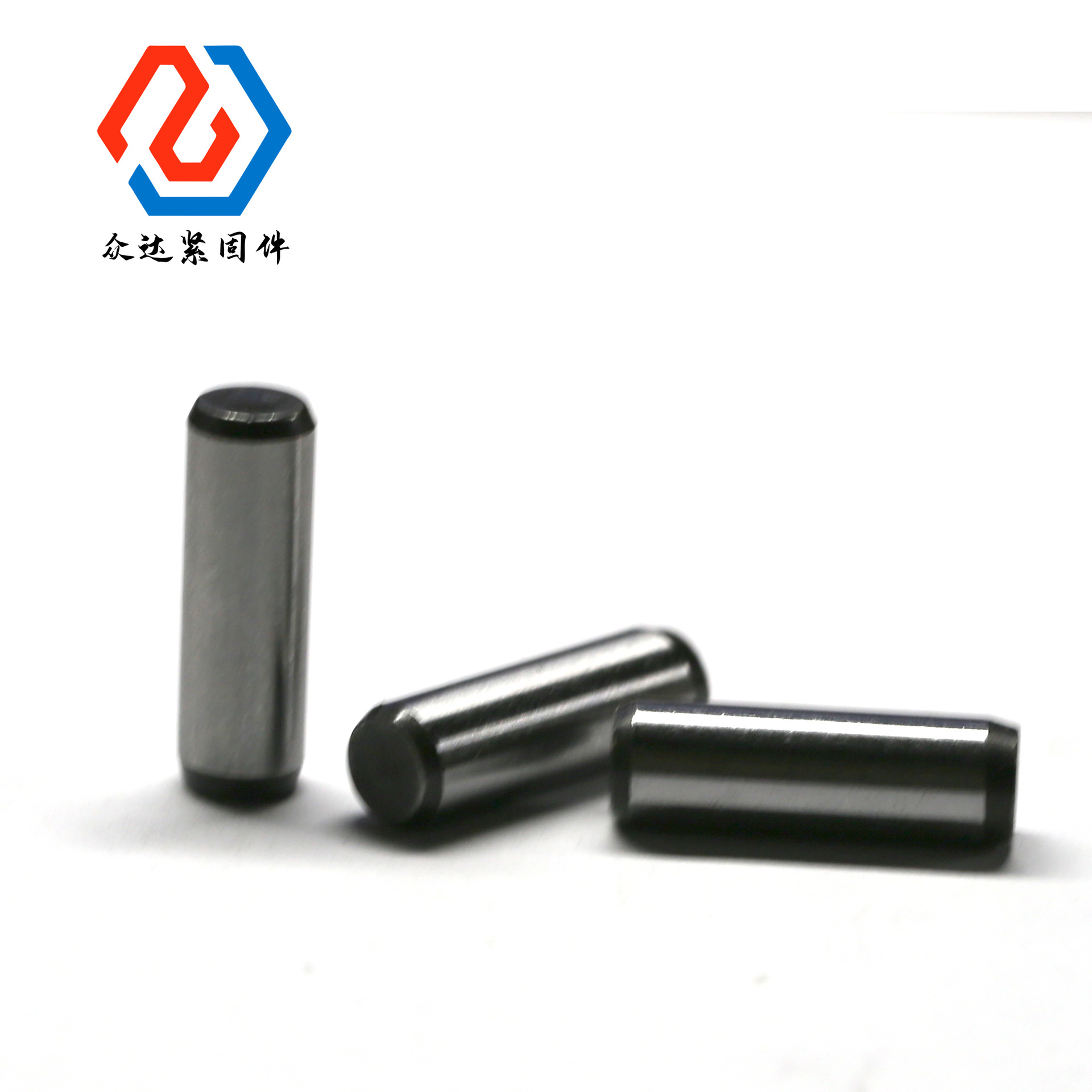 304不锈钢高强圆柱销销钉定位销固定销实心销子12.9级40CR合金钢