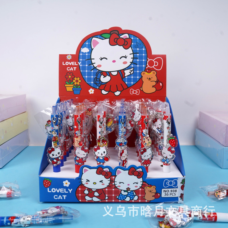 New Foreign Trade Hello Kitty Pendant Gel Pen, Creative and Stylish Hello Kitty Acrylic Pendant Retractable Pen New Foreign Trade Hello Kitty Pendant Gel Pen, Creative and Stylish Hello Kitty Acrylic Pendant Retractable Pen