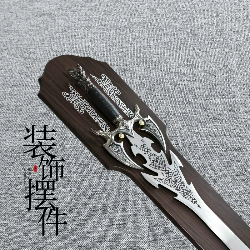 复古挂板剑宝剑工艺品古风长剑客厅装饰品摆件刀剑未开刃一件代发