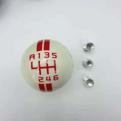 Cab and accessories, Car Modification Gear Lever, Personalized - unlabeled-left-r1-gear-white-ball-with-red-characters