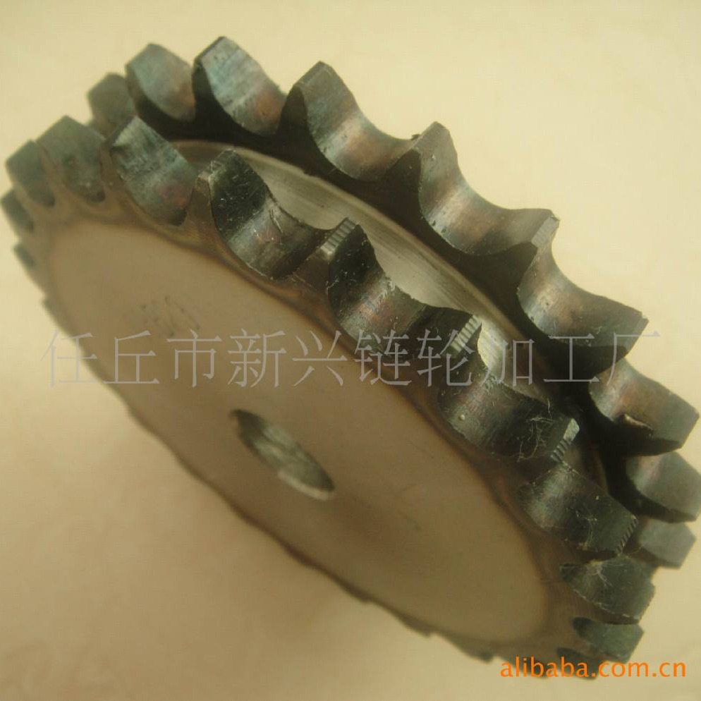 欧标 08B-2-23T平片双排链轮、带台双排工业链轮