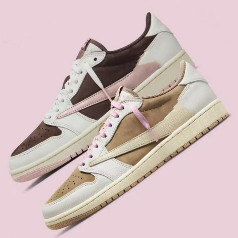 Cross-Border Exclusive Supply of Low-Top Aj1 Lightning Reverse Hook Basketball Shoes in Dark Brown, Couple's Fujiwara Ts Collaboration White Sneakers Cross-Border Exclusive Supply of Low-Top Aj1 Lightning Reverse Hook Basketball Shoes in Dark Brown, Couple's Fujiwara Ts Collaboration White Sneakers