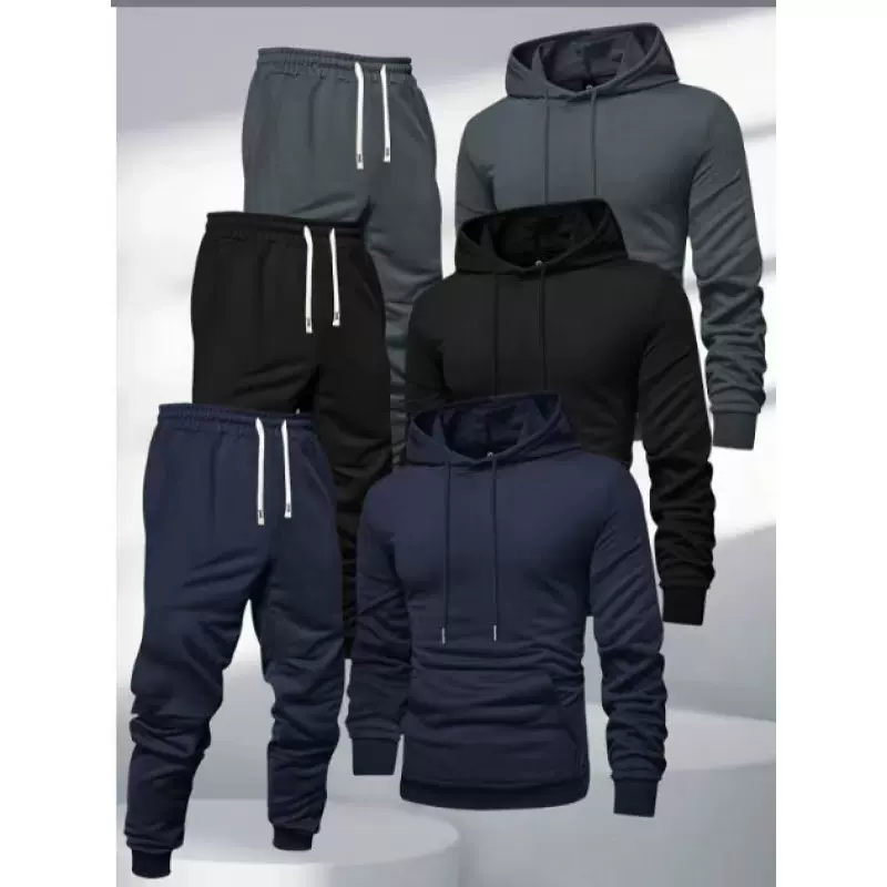 欧美跨境春秋冬新款卫衣套装时尚运动套装6件套装