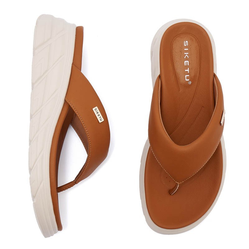 Amazon primavera y verano 2025 nuevas sandalias de mujer casuales antideslizantes y transpirables, sandalias de gran tamaño de fondo suave de moda casual