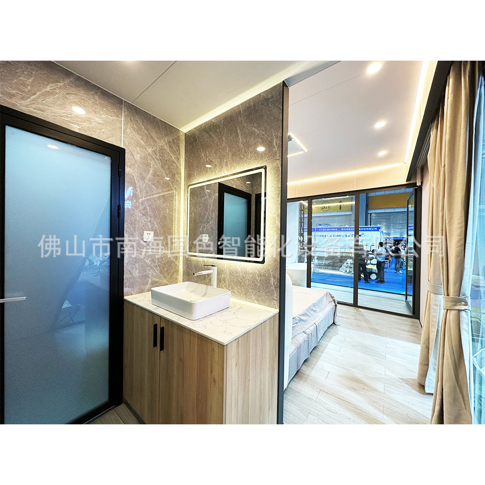 Casa modular, acero ligero, villa integrada, casa de familia móvil, cápsula espacial, sala de sol, casa de cielo estrellado, suministro directo de fábrica, exportación