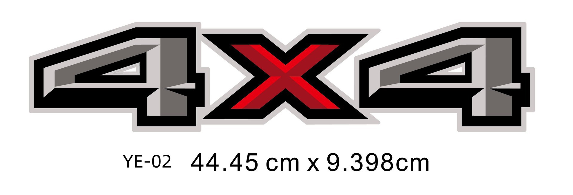 Comercio electrónico transfronterizo 4x4 pegatinas de coche todoterreno pegatinas de cola de coche modificadas FX4 calcomanías decorativas impresión en color de camión talla