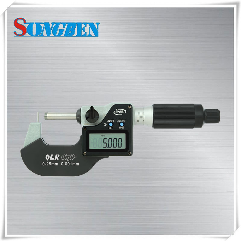 青量电子壁厚千分尺F型测头25-50mm高精度246-72-810外径千分尺