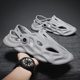 Men's Toe-covered Cave Shoes 2024 Men's Trendy Non-slip Outwear Driving Fashionable Thick Bottom Soft Bottom Korean Style Sandals and Slippers for Men