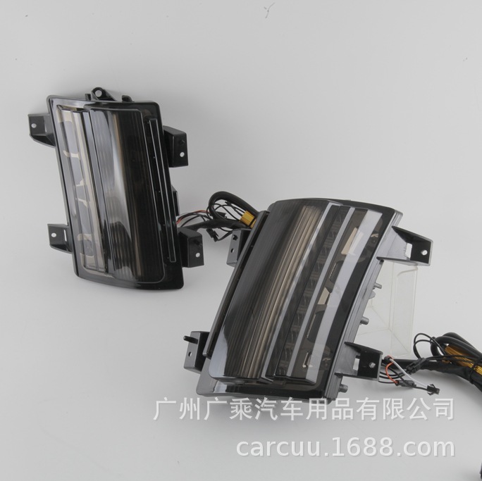 Aplicable a 18 - 21 Jeep Wrangler JL rueda de ceja luz lateral luz de corriente luz de dirección deportiva luz diurna
