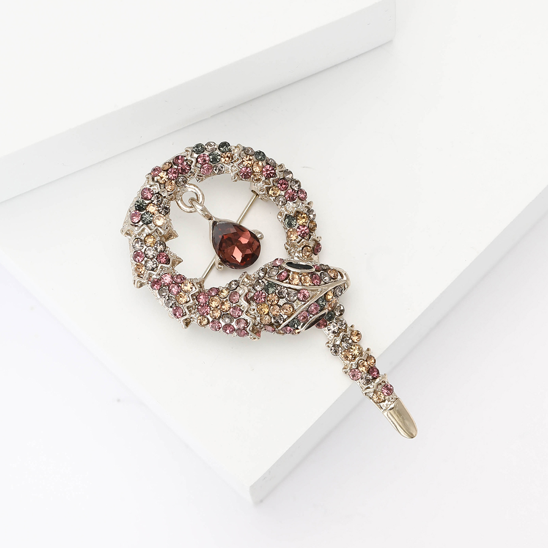 11g Weight Brooches Classification Holiday, Banquet, Daily Occasion Alloy Material Snake Pattern Unisex Gender Lady Style Lady Pin Snake Alloy Unisex Brooches 8