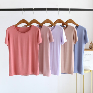 Loose Draped Modal Short-sleeved T-shirt Women's Thin Large Size Summer Korean-style Slimming Base Shirt Student T-shirt