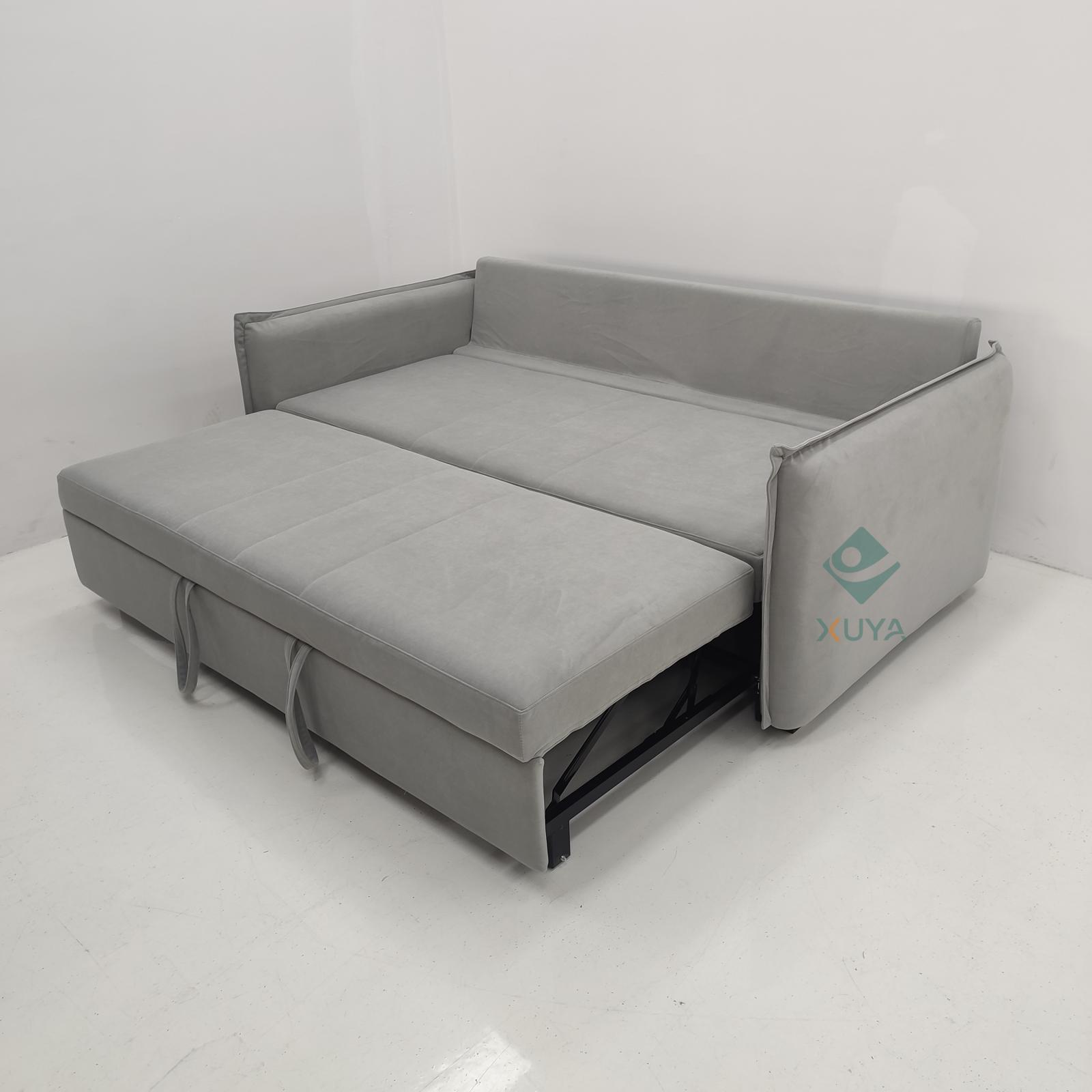 Sofá cama multifuncional gris moderno plegable extraíble sala de estar dormitorio pequeño sofá cama sofá de cuero