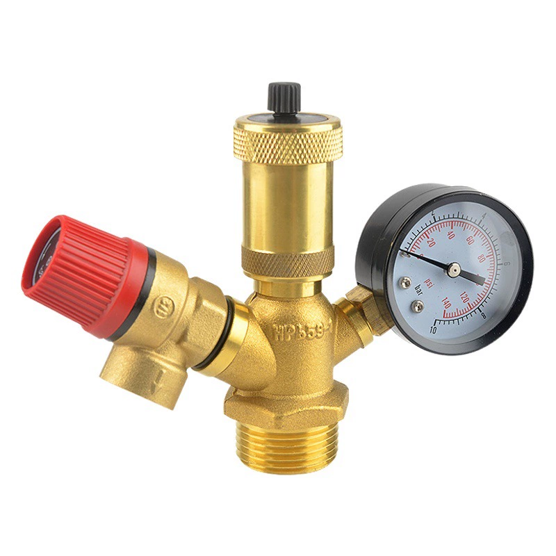 Латунный пол с подогревом воздуха энергии предохранительный клапан безопасности в сборе взрывозащищенный котел выпускной клапан Красная Шапочка безопасности внутренние зубы внешние зубы