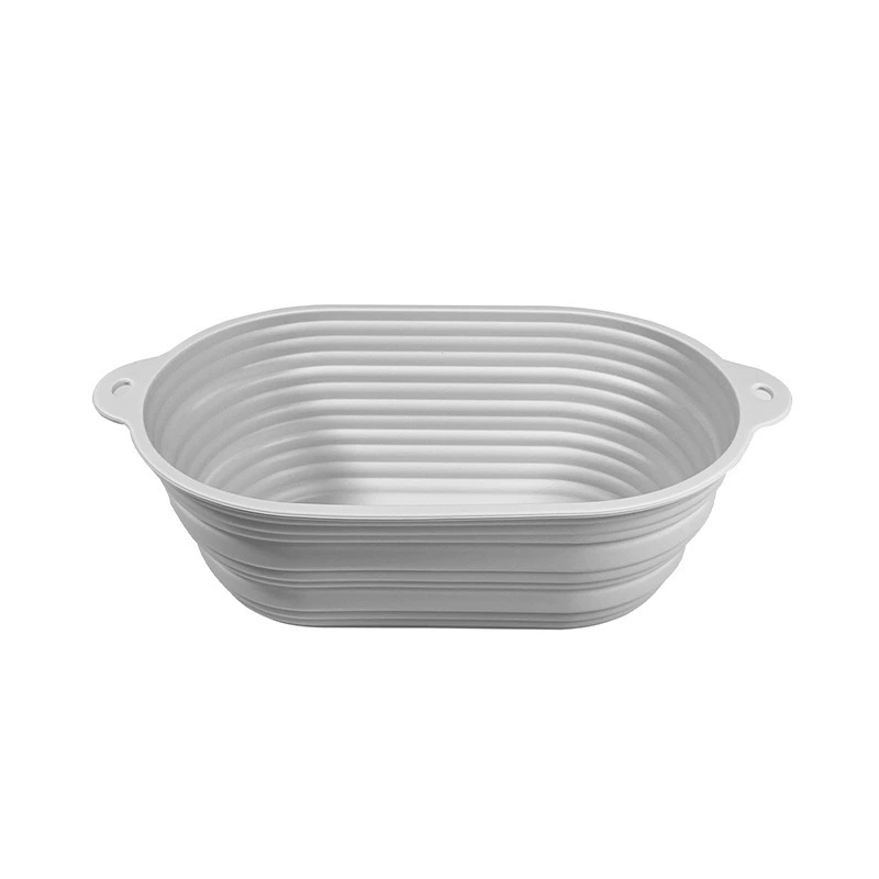 Cross-border food grade new silicone rectangular fermentation basket bread cake mold DIY baking mold toast baking pan
