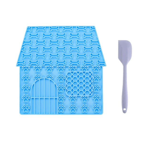 Blue scraper, 19.6×19.6cm