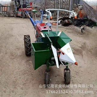 小型手扶收棒子机 家用掰棒子机器 电启动单垄苞米收获机