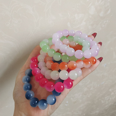 Pulsera de cristal S156-12MM en color aleatorio #SZ1377
