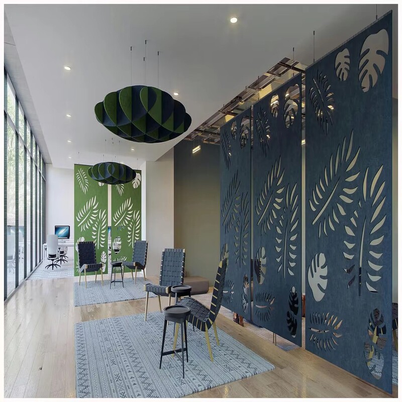 Eco-Friendly Felt Desktop Organizer and Privacy Screen-Noise Reduction Office Divider Desktop Partition Baffle