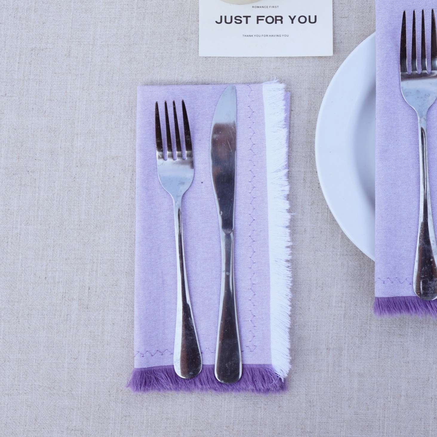 Amazon servillas de algodón lino almohadilla de Navidad cumpleaños boda nórdica transfronteriza sin lavado