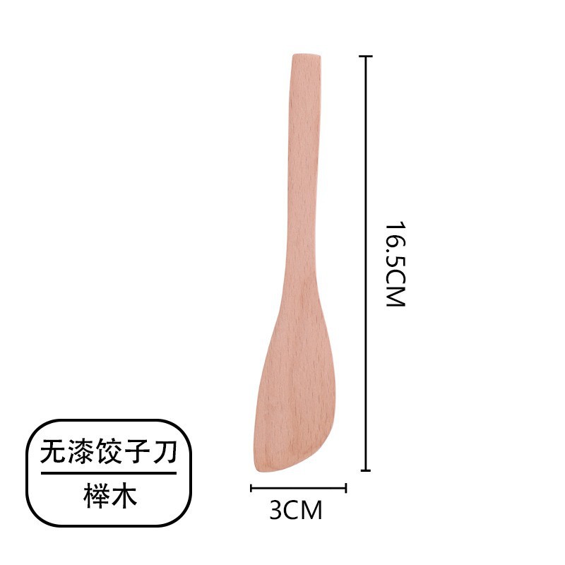 Cuchara de madera al por mayor cuchara de madera japonesa hogar pequeña cuchara mezcladora cuchara mango largo miel cuchara espesa cuchara de Bambú