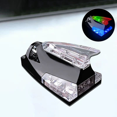 New Wind-Powered Light with Shark Other lights - wind-shark-fin-warning-light-black
