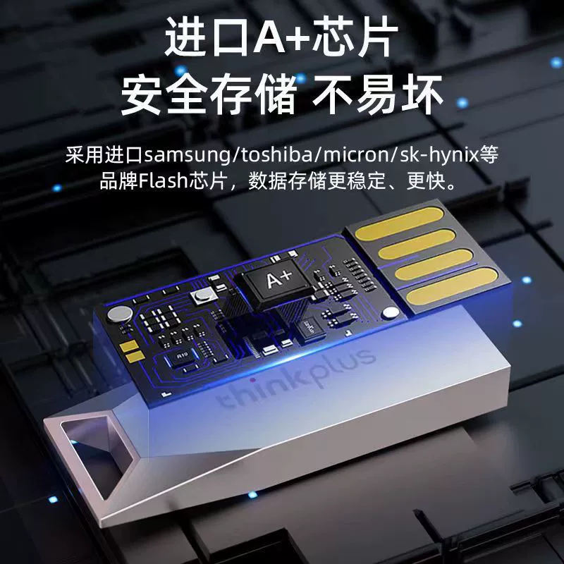 Устройство USB Lenovo U совместимый бизнес-офис автомобильный блестящий USB-накопитель MU223 ThinkPlus USB 2.0 металл