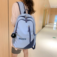 新款学生双肩包韩版潮流字母初高中校园书包大容量户外旅行背包