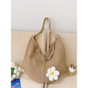 C 81161 Woven hollow flower beach bag �����U�ջ���ɳ����