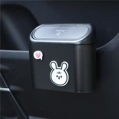 創意汽車垃圾桶多功能可愛卡通車載掛式置物桶車用雜物收納桶批發