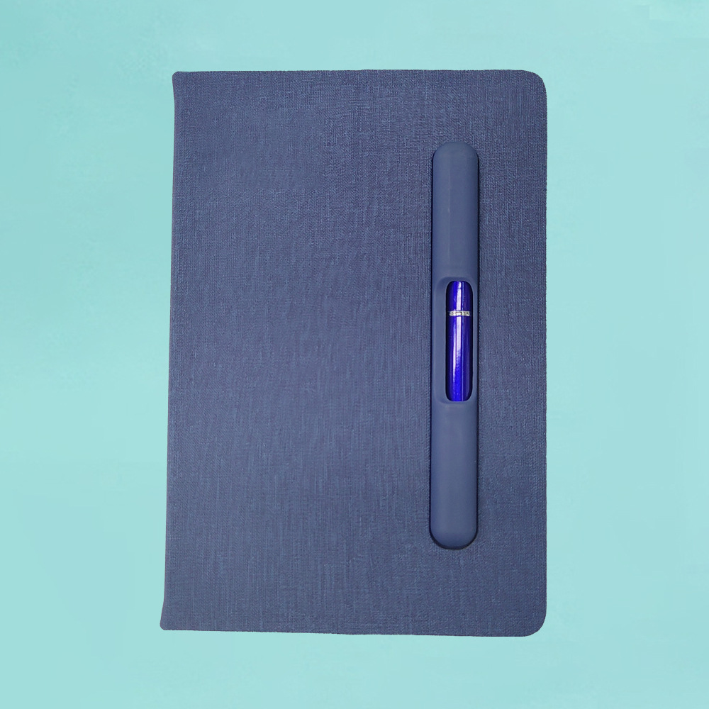 Transfronterizo Amazon A5 Handbook Student Diary Con bolígrafo Publicidad Logotipo de negocio creativo Cuaderno de notas PU de cuero de imitación