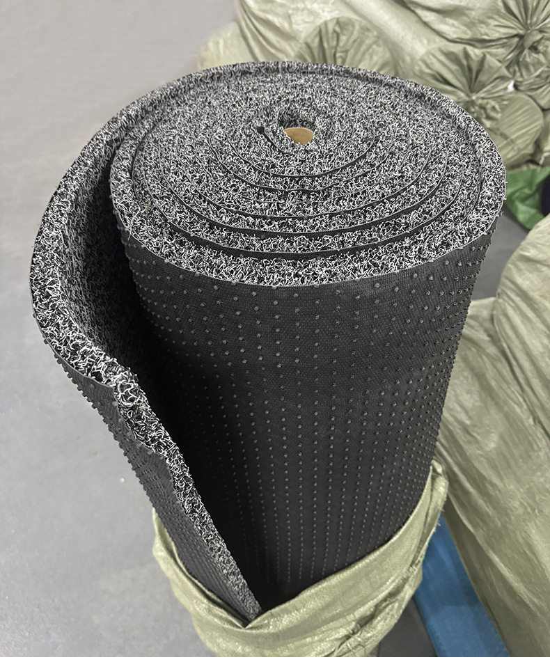 Factory Supply 2.0 Thick Nail Bottom Wire Ring Large Roll Entry Door PVC Plastic Floor Mat Car General Mat Coil