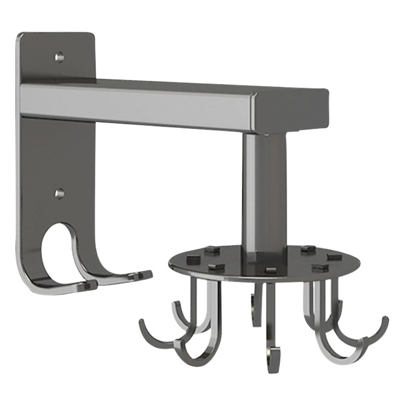 Cocina gancho giratorio montado en la pared espátula rack ponche-libre colgando cuchara pala rack utensilios de cocina rack de almacenamiento