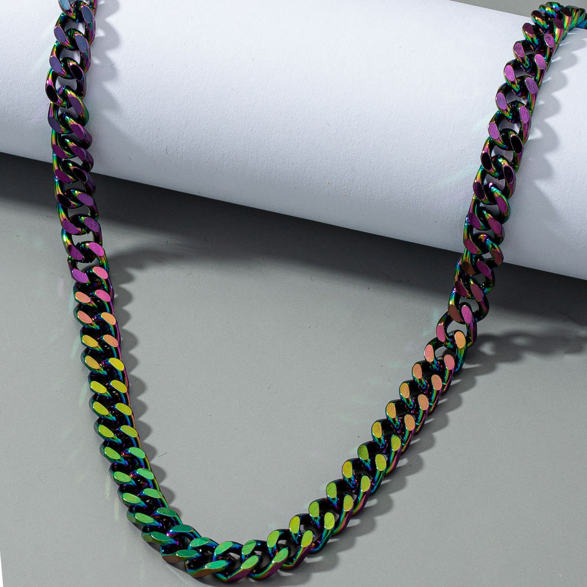 Thick Chain Phantom Color Necklace Wholesale Nihaojewelry display picture 4