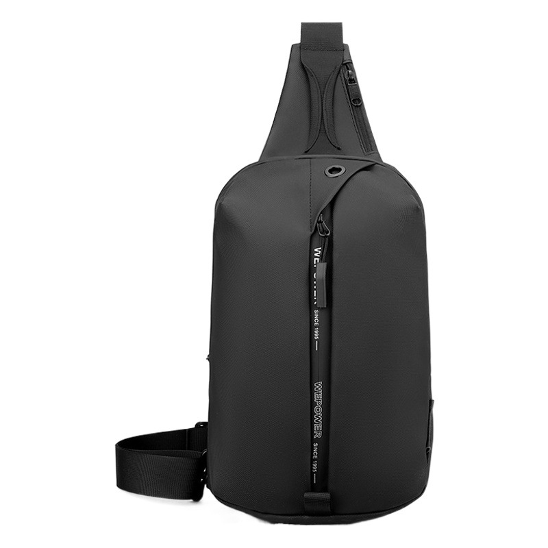 Wepower nuevos hombres de pecho USB bolsa de moda de gran capacidad Portátil Bolsa de hombro de moda simple negocio bolsa de mensajero