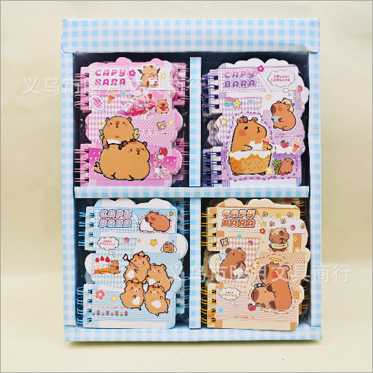 Rabbu A7 libro de bobina de flip-up lindo estudiante portátil cuaderno de mano horizontal cuaderno portátil para estudiantes de primaria
