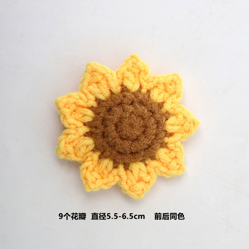 Flor de girasoles de imitación tejida a mano productos terminados de lana de flor inmortales tejidos creativos flores regalos del día del maestro mayorista image 8