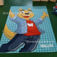 厂家定做双面绒平网毛毯定位涤纶毯子礼品毯保暖仿羊毛毯卡通动漫