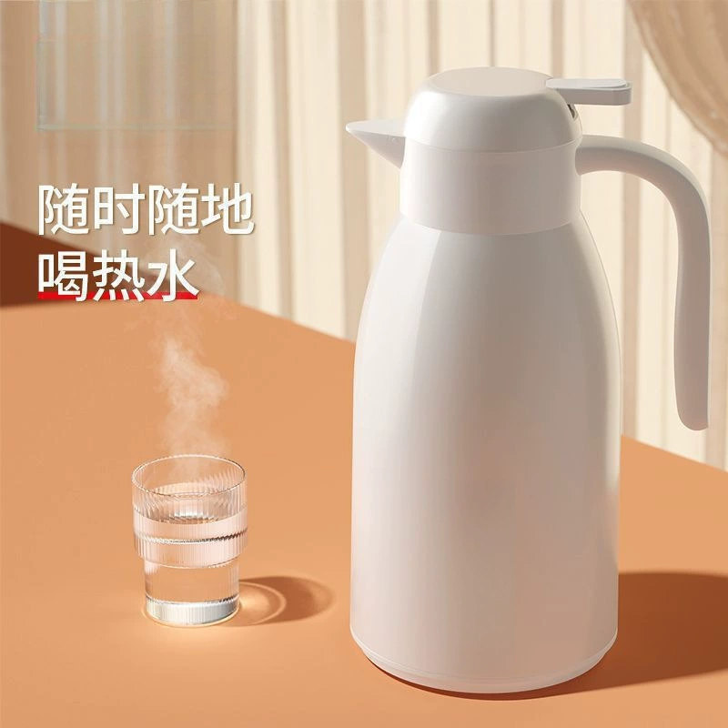 Термальный чайник, термальный чайник нажимного типа, бытовой небольшой термос, часовой термос, стеклянный вкладыш, кипяток, отправленный вам по почте.