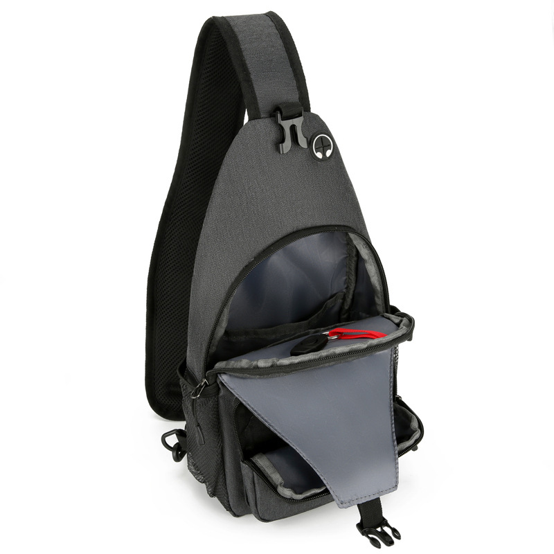 Transfronterizo nuevo bolso de pecho al aire libre multifuncional simple bolsa de mensajero de gran capacidad de moda casual portátil de negocios bolsa pequeña