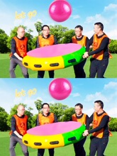 趣味运动会道具众星捧月户外拓展训练器材雷霆战鼓障碍四件套大球