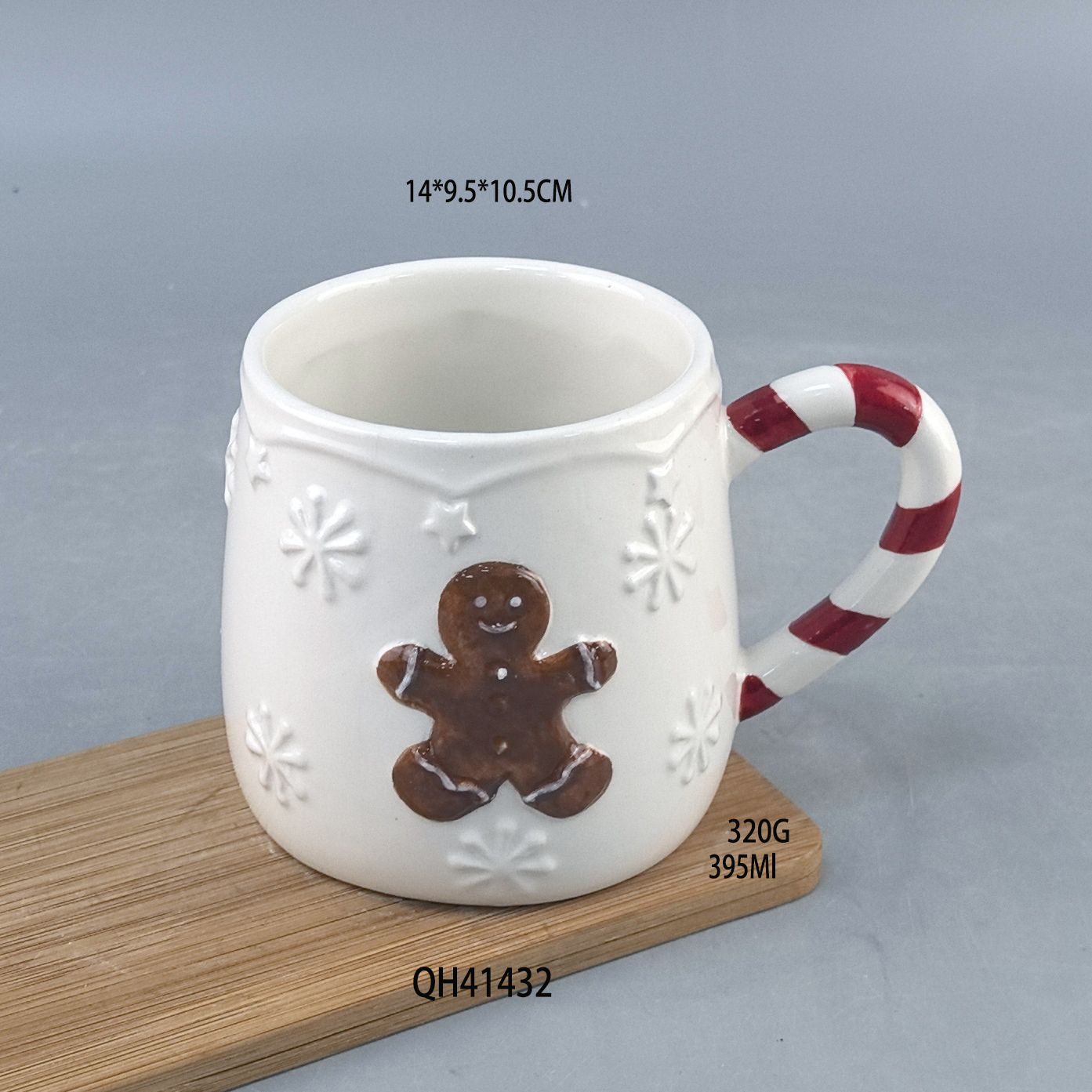 Navidad creativa transfronteriza atmósfera cerámica de oro tazas de Santa Claus tazas de Navidad artesanías cerámicas