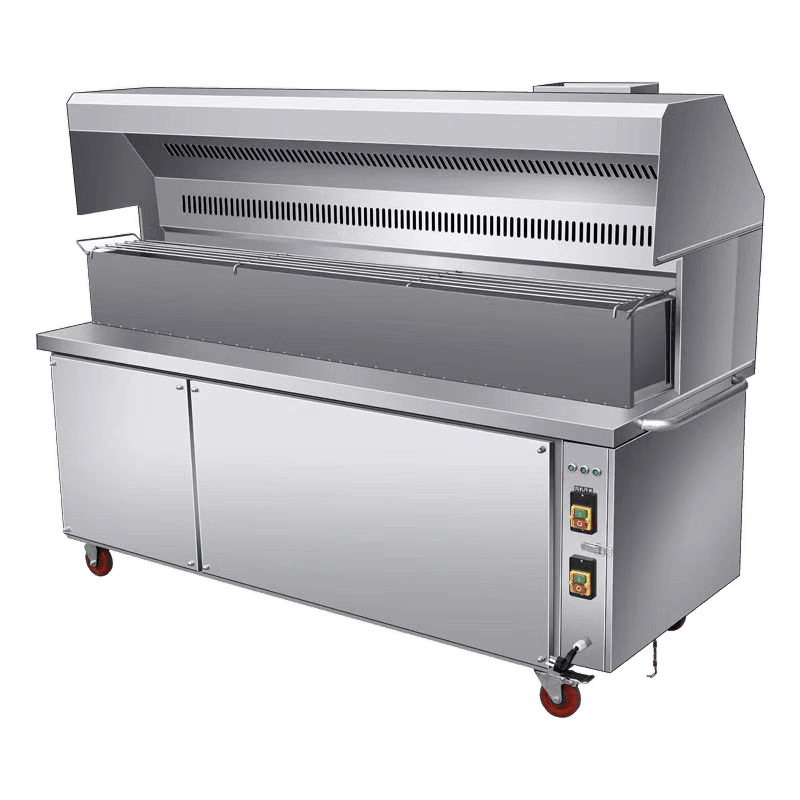 Coche de barbacoa comercial, purificador de humos de aceite, puesto de mercado nocturno móvil, parrilla de barbacoa, coche de purificación de máquina todo en uno