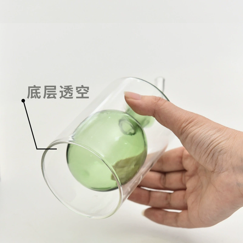 Сверхлегкий двухслойный стеклянный масляный горшок масляный горшок уксусный горшок бутылка приправ бутылка оливкового масла горшок прозрачный цвет дома