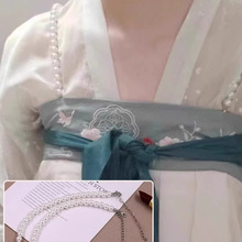 汉服防掉肩带吊带抹胸裙襦裙齐胸防掉神器防滑扣一片式两片式