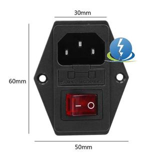 Ac Power Socket Ac-01A Fuse Holder Switch Holder with Fuse Switch Holder (No Wiring)