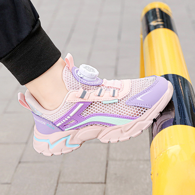 Zapatos transpirables para niños al por mayor para niños individuales primavera verano marea Zhongda Net 2024 deportes y ocio zapatos deportivos ocio para niños