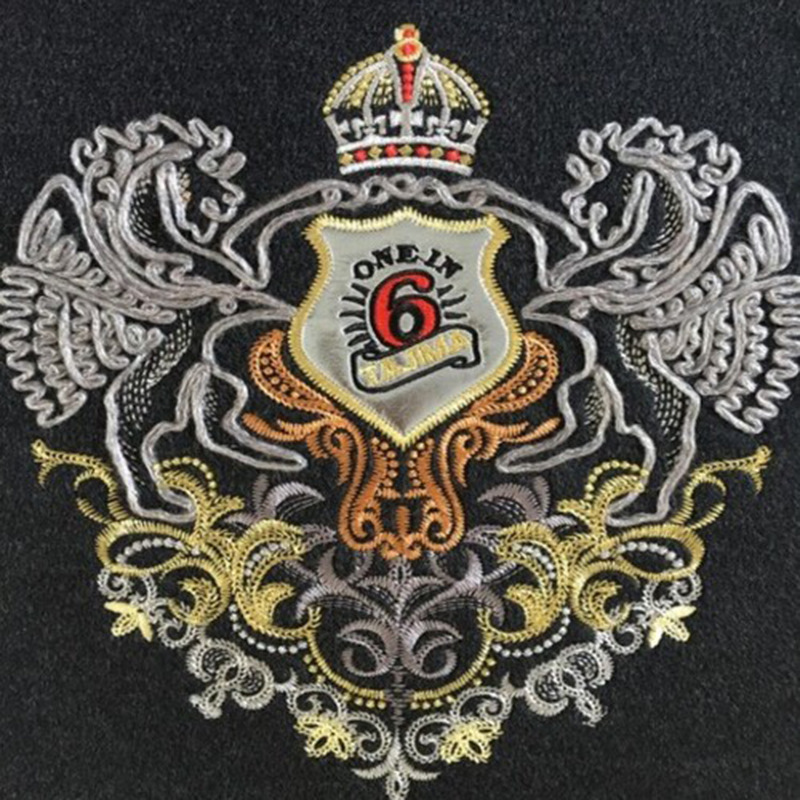 cepillo de dientes de corte láser bordado toalla bordado multi-efecto ropa al aire libre toalla sin punzón marca de tela